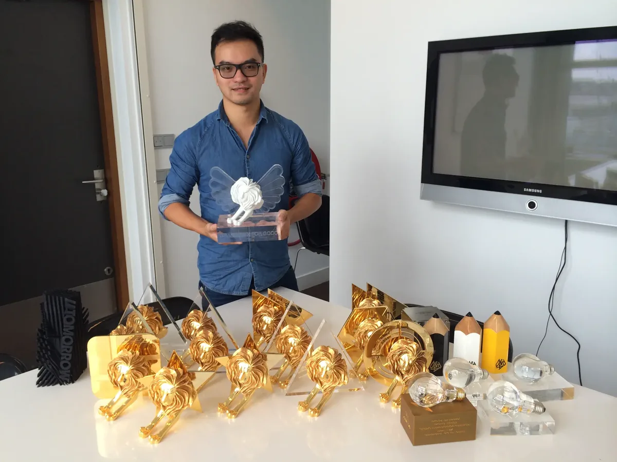 Mao Lin Liao with 13 Cannes Lions awards for Sweetie